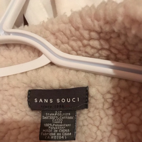 Sans Souci Red Jean jacket with sherpa lining - Picture 2 of 2